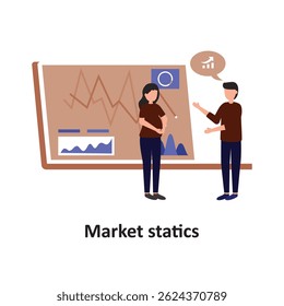 Market statics Vector Icon which can easily modify or edit
