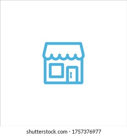 market store icon flat vector logo design trendy illustration signage symbol graphic simple