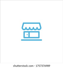 market store icon flat vector logo design trendy illustration signage symbol graphic simple