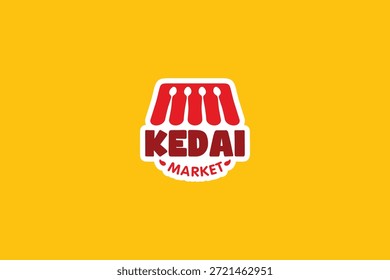 Plantilla de diseño de logotipo de tienda de mercado