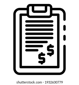 Icono de estrategia de mercado. Icono de vector de estrategia de mercado de esquema para diseño web aislado en fondo blanco