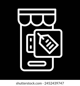 market with tag icon design