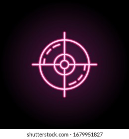 market target line icon on white background