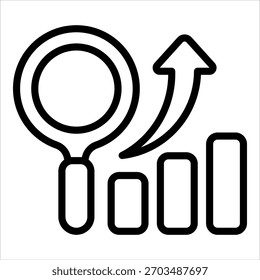 Market Trend Icon Element For Design