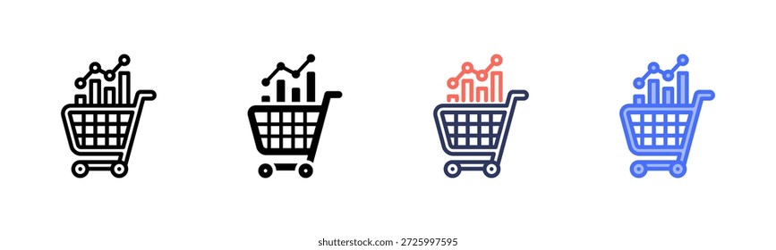 Market Trend Multi Style Icon Set