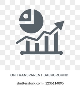 Market trends icon. Market trends design concept from Economyandfinance collection. Simple element vector illustration on transparent background.