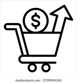 Elemento Ícone De Tendências De Mercado Para Design