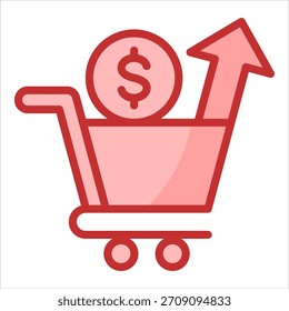 Elemento Ícone De Tendências De Mercado Para Design