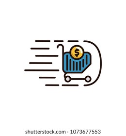 Market trends vector icon