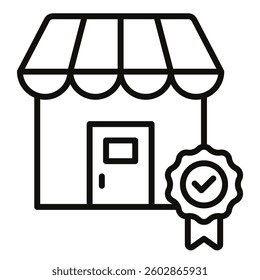 Market Validation icon line vector illustration