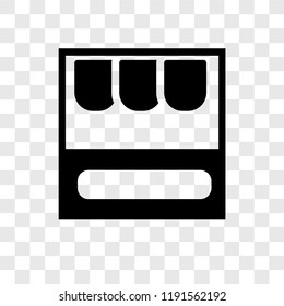 Market vector icon isolated on transparent background, Market transparency logo concept