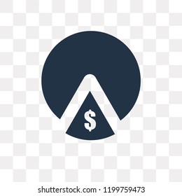 Market vector icon isolated on transparent background, Market transparency concept can be used web and mobile