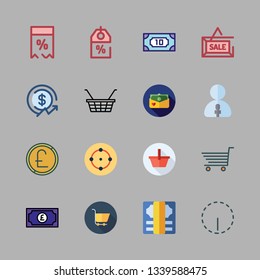 market vector icon set