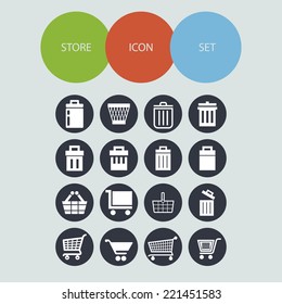 market vector icon set