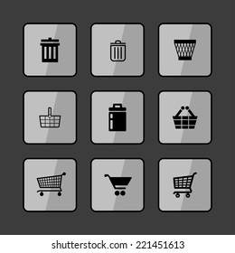 market vector icon set