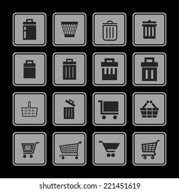 market vector icon set