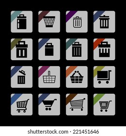 market vector icon set