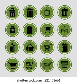 market vector icon set