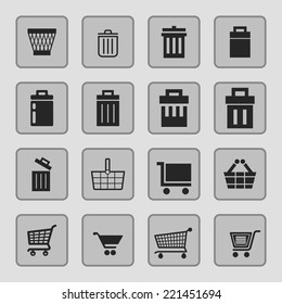market vector icon set