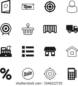 market vector icon set such as: financial, message, delivery, ui, text, empty, credit, bank, barcode, construction, network, account, paying, hand, bar, gradient, pay, school, car, commercial