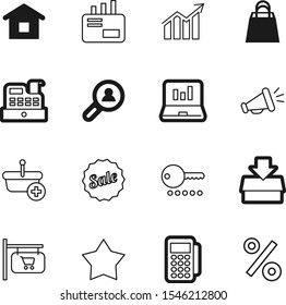 market vector icon set such as: marketing, investment, signboard, antique, megaphone, percentage, password, hanging, silhouette, house, metal, newsletter, e-mail, forged, signs, restaurant, loud