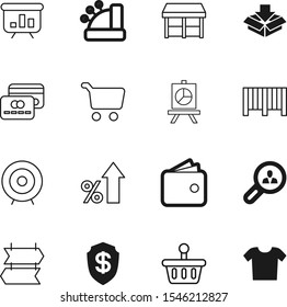 market vector icon set such as: view, protection, shield, point, clothing, tag, barcode, opportunity, handle, search, wealth, banking, set, research, t, cobalt, rounded, code, scanner, shirt, up