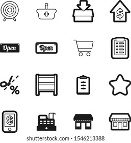 market vector icon set such as: product, question, graph, target, survey, financial, smartphone, cart, delivery, trolley, cash, health, office, phone, stats, cashbox, price, analytics, note, good