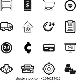 market vector icon set such as: purchase, shelves, shelving, box, set, internet, growing, mall, presentation, city, debit, transport, wedding, shelve, phone, packaging, person, card, nfc, product