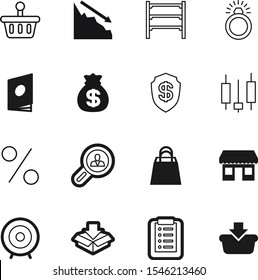 market vector icon set such as: safety, shelf, opportunity, friends, check, handbook, facade, restaurant, trade, list, challenge, glossy, negative, modern, japanese, catalog, wife, shelving