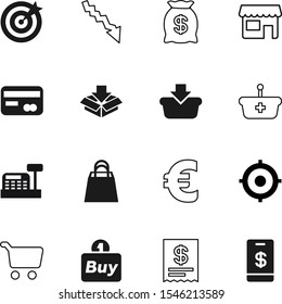 market vector icon set such as: counter, crash, document, small, dart, calculation, delivery, star, center, company, city, art, machine, diagram, account, credit, package, register, glyph, smart