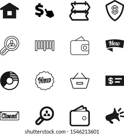 market vector icon set such as: sell, megaphone, arrow, image, audio, real, credit, hand, rich, pink, sorry, ui, check, sound, purchase, graph, safety, communication, cart, personal, equipment
