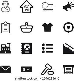 market vector icon set such as: calculation, gavel, personal, send, options, crash, communicate, game, discount, linear, feedback, management, dropdown, judgment, handle, bill, woman, envelope