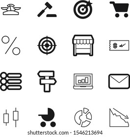 market vector icon set such as: pictogram, pointer, travel, gift, model, address, laptop, negative, seo, check, e-mail, promotion, act, crisis, mass, signpost, expand, percent, guidance, quality