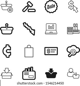 market vector icon set such as: group, judgment, contact, offer, act, merchandise, logo, person, profit, look, gavel, architectural, delivery, exterior, personal, fashion, legal, cent, template