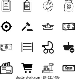 market vector icon set such as: empty, graph, measure, investment, container, window, gavel, clipart, data, sales, mark, judge, balance, handle, pointer, save, toddler, newborn, accounting, sell