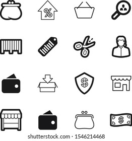 market vector icon set such as: interest, mall, cobalt, concept, center, cut, lines, banking, search, basket, locator, group, contact, tag, cart, look, safety, up, purchase, customer, secure, local