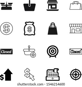 market vector icon set such as: logo, container, advertising, financial, architecture, debt, advertisement, search, icons, rich, work, tax, weight, per, open, sack, instrument, challenge, cost
