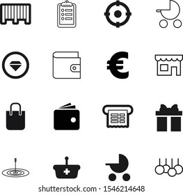 market vector icon set such as: holiday, logo, writing, cafe, 10, banner, purchase, education, round, exam, basket, bow, wedding, digital, barcode, europe, wife, commercial, clipboard, small, handle