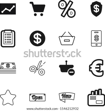 market vector icon set such as: blue, e-mail, tax, long, new, present, secure, safe, corner, progress, rich, decline, infographic, postage, golden, offer, european, frame, handle, savings, safeguard