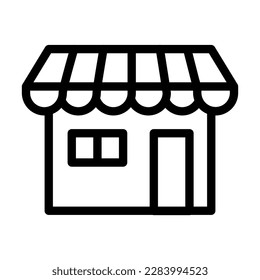Market Vector Line Icon Design