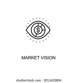 Market Vision Thin Line Icon Vector Eps 10, 48x48 Icon 