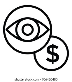Market Vision Vector Icon