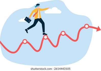 market volatility, business risk. investment risk price uncertainty. Digital asset risk and financial instability.

