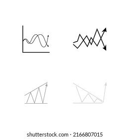 Market Volatility Icon Illustration Design