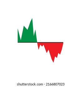 Market Volatility Icon Illustration Design