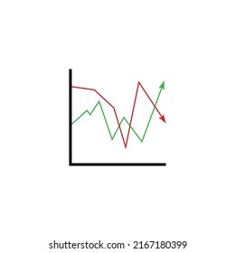 Market Volatility Icon Illustration Design