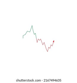 Market Volatility Icon Illustration Design