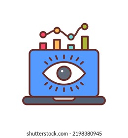 Market Watch icon in vector. Logotype