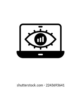 Icono de Vigilancia del mercado en vector. Logotipo