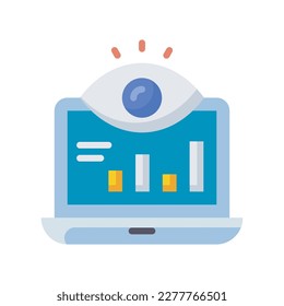 Market watch vector flat Icon Design illustration. SEO Development And Marketing Symbol on White background EPS 10 File